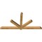Ekena Millwork Kennewick Rough Sawn Timber Gable Bracket, Western Red Cedar, 84"W x 42"H x 4"D x 4"F, 12/12 Pitch GBW084X42X0404KEN00RWR - alternate 3